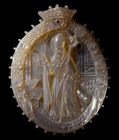 Cammeo in madreperla di San Gennaro il vicario da Roc Salomon
