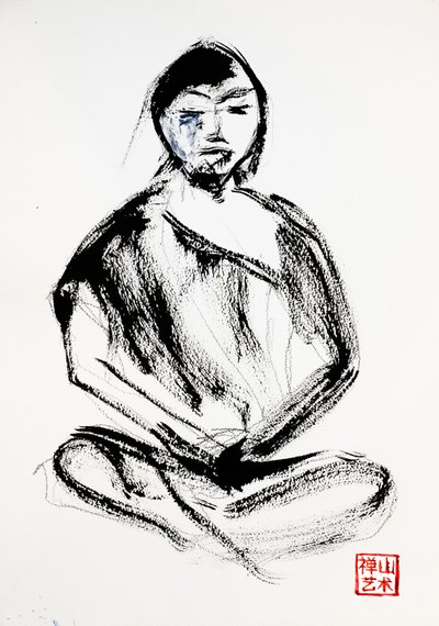 Monaco zen in meditazione da RodMacIver