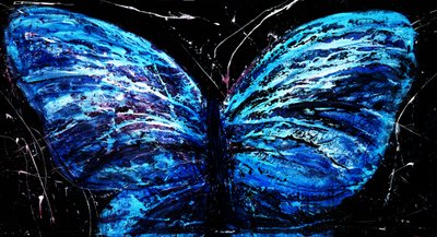 Farfalla blu brillante da RodMacIver