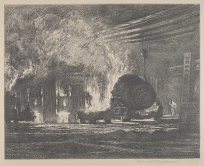 Acciaio versato in forno a cielo aperto da Roderick D. MacKenzie