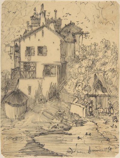 Una rustica casa di campagna da Rodolphe Bresdin