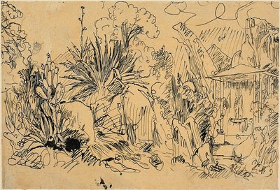 Villaggio africano da Rodolphe Bresdin