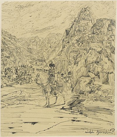 Battaglia nelle Montagne da Rodolphe Bresdin