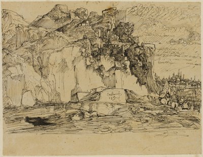 Paesaggio caucasico da Rodolphe Bresdin