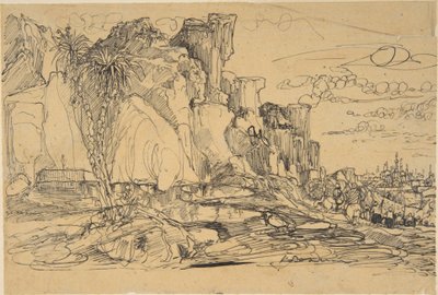 Paesaggio caucasico da Rodolphe Bresdin