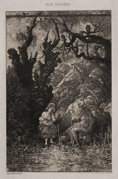 La Morte e la Giovane Madre da Rodolphe Bresdin