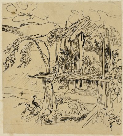 Villaggio etrusco da Rodolphe Bresdin