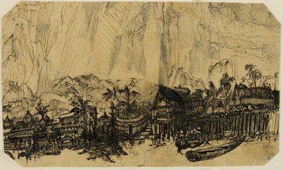 Paesaggio esotico da Rodolphe Bresdin