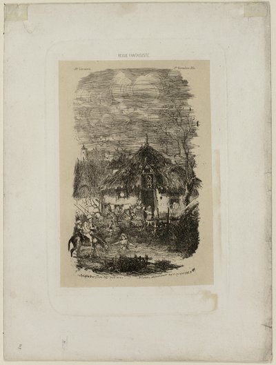 Cottage agricolo, da Revue Fantaisiste da Rodolphe Bresdin