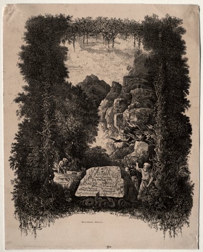 Primo frontespizio per Favole e Fiabe di Thierry-Faletans da Rodolphe Bresdin