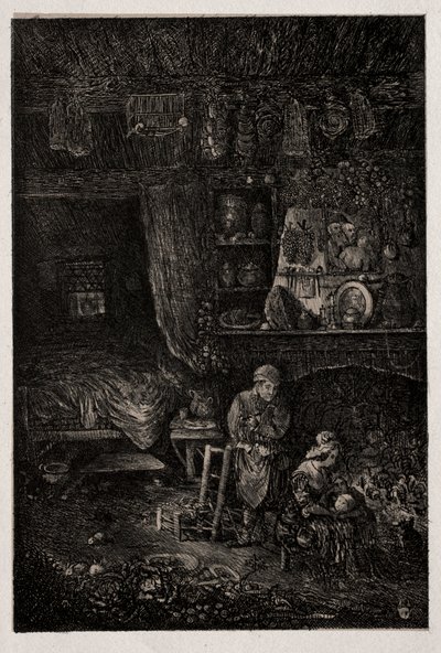 Interno fiammingo da Rodolphe Bresdin