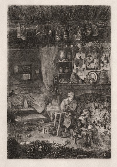 Interno fiammingo da Rodolphe Bresdin