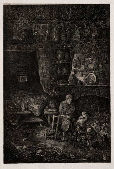 Interno fiammingo da Rodolphe Bresdin