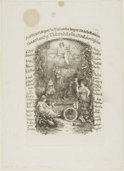 Frontespizio per la Revue Fantaisiste da Rodolphe Bresdin