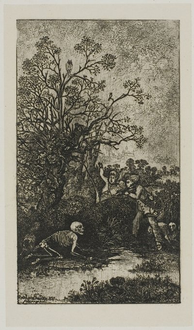 Cacciatori sorpresi dalla morte da Rodolphe Bresdin