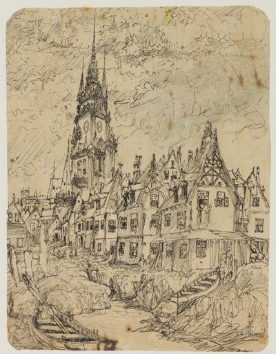 Villaggio marittimo da Rodolphe Bresdin