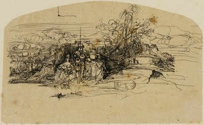Riposo con la Guardia da Rodolphe Bresdin
