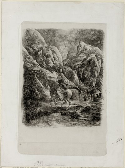 Cavaliere nelle montagne da Rodolphe Bresdin