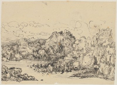 Rocce in riva al mare da Rodolphe Bresdin