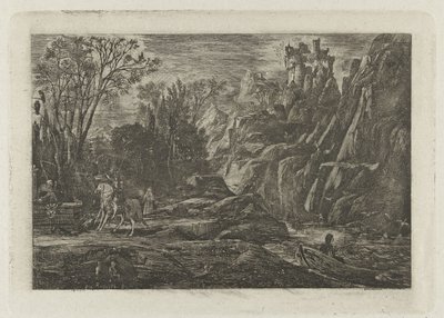 Cavaliere e morte nel paesaggio da Rodolphe Bresdin