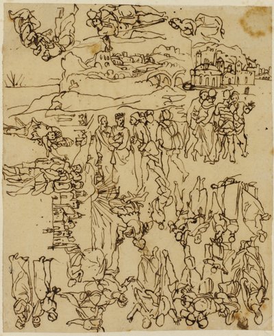 Foglio di schizzi: La vita di Cristo da Rodolphe Bresdin