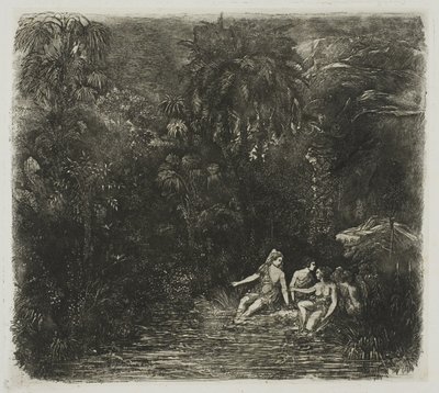 I Bagnanti Sotto le Palme da Rodolphe Bresdin