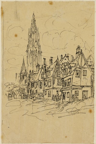 Il campanile fiammingo da Rodolphe Bresdin