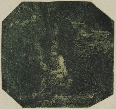 La Sacra Famiglia da Rodolphe Bresdin