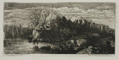 La Sacra Famiglia con palo da Rodolphe Bresdin