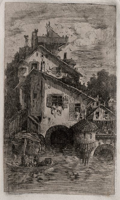 Il mulino, 1866 da Rodolphe Bresdin