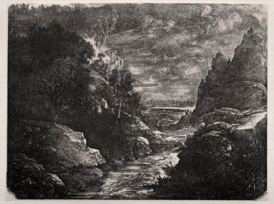 Il ruscello di montagna da Rodolphe Bresdin