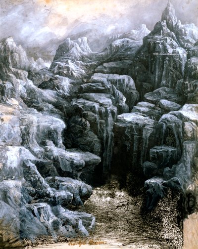 Le Rocce, c1842-1885 da Rodolphe Bresdin