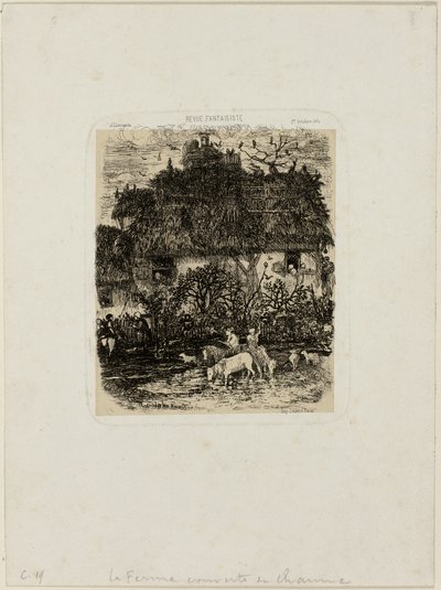 La Fattoria dal Tetto di Paglia, da Revue Fantaisiste da Rodolphe Bresdin