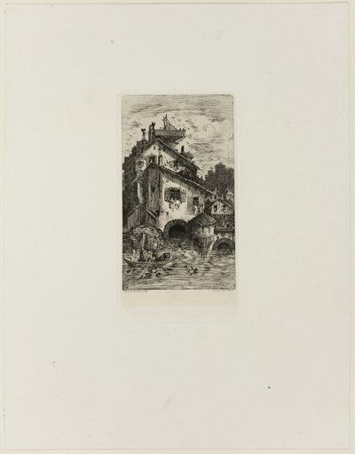Mulino ad acqua da Rodolphe Bresdin