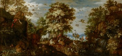 Orfeo Incanta gli Animali con la Sua Musica da Roelandt Jacobsz. Savery
