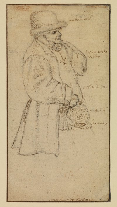 Contadino che porta un vaso da Roelandt Jacobsz. Savery