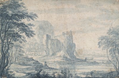 Paesaggio con Pescatore e Cacciatore di Anatre da Roelandt Savery