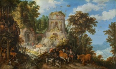 Paesaggio con la Fuga in Egitto da Roelandt Savery