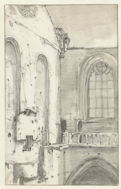 Veduta del transetto della Nieuwe Kerk, Amsterdam, dopo l