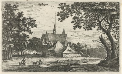 Veduta della chiesa di San Willibrord a Klein-Zundert da Roelant Roghman