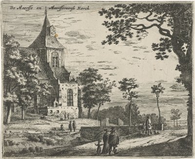 Chiesa di Maarsseveen (serie di paesaggi nelle province di Olanda e Utrecht) da Roelant Roghman