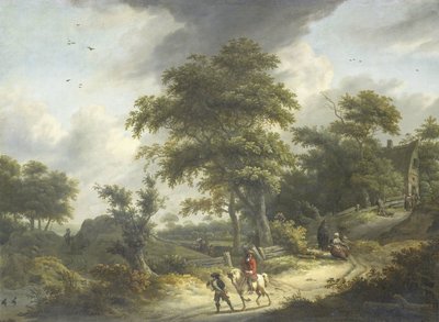 Paesaggio con falconiere da Roelof Jansz. van Vries