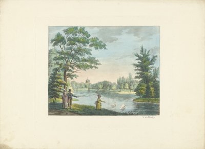 Passeggiatori in un parco da Roelof van der Meulen