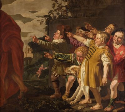 Eliseo deriso dai bambini (II Re 2:24-25) da Roeloff van Zijl (attributed to)