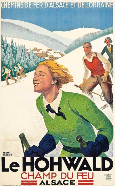 Le Hohwald, 1930 circa (litografia a colori) da Roger Broders