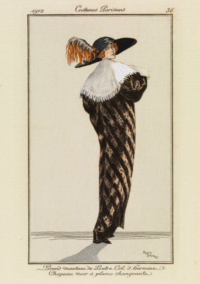 Piastra 36 da "Costumi parigini". da Roger Broders