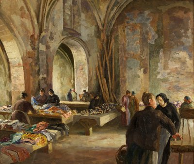 Mercato in una chiesa dismessa in Francia da Roger Eliot Fry