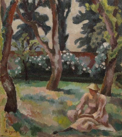 Frutteto, Donna seduta in un giardino da Roger Eliot Fry