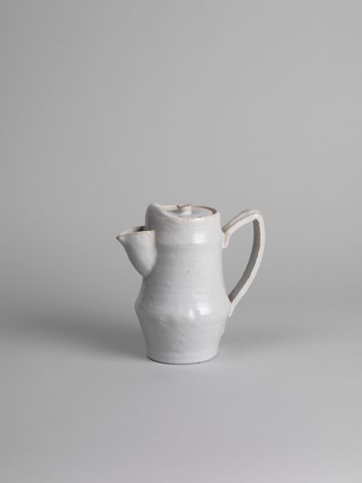 Caffettiera in stagno smaltato bianco, 1914-15 da Roger Eliot Fry