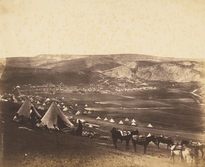 Campo di cavalleria, Balaklava da Roger Fenton